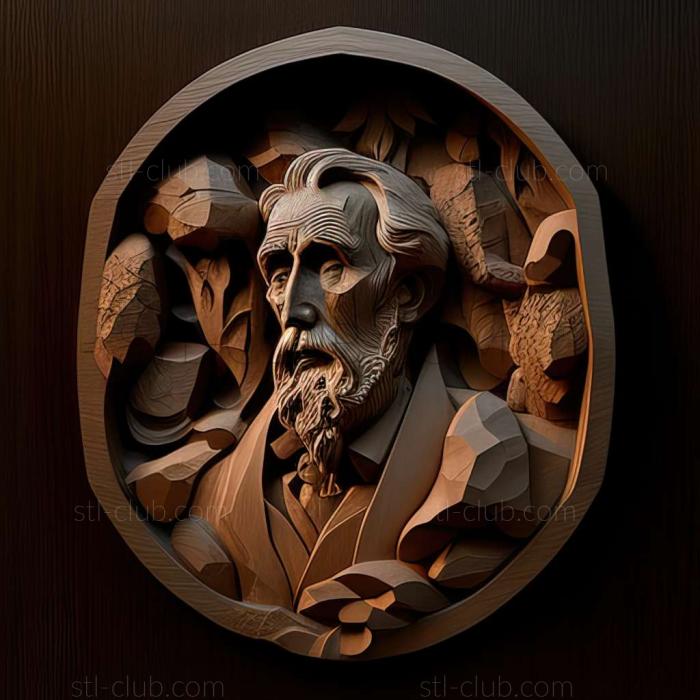 3D model antoni gaudi (STL)